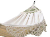Backyard Hammock with Tassels 500lb Load Bearing Single Double Hammock with Hanging Ropes for V1294-YM0901-3116240018212