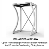 UPGRADE ORIGINAL Dryer Stand Maxi Portable Dryer Rack Heavy Duty Steel Capacity white for V201-HOLD6079WH8AU