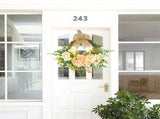 Artificial Hydrangea Wreath Spring Decorative Door Hanging Wall Wreath for Home Door V1294-YM0714-211227LW04-1