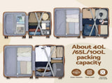 Wanderlite 5pcs Luggage Suitcase Set Trolley Travel TSA Lightweight Hard Case LUG-ABS-DB-5SET-WHBR