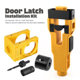 Door Lock and Latch Installation Tool Kit with Hole Saw, Mortise Template and Chisel Guide for V1341-ZY-ZYAEAY3R-ORANGE