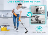 Multi-Functional Electric Spin Scrubber with Voice Broadcast, 9 Heads, Adjustable Extension Handle & V888-ELOSUNG35777