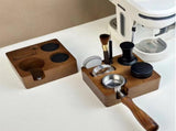 Coffee Tamper - Handle Support - Adjustable Multifunctional Solid Wood Tamper Base - 51/54 mm V1189-HB001ZSSG00145