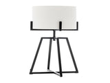 Modern Dimmable Floor Lamp Table Desk Lamp w/ Linen Shade Scandi - Matte Black V563-75181_75182
