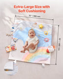 VEVOR Baby Play Gym Mat, Tummy Time Mat with 6 Sensory Toys, Baby Activity Mat with Light-up Musical V952-YEYDJSDGDPMT7RXPAV9