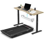 LSG Pacer M5 with Dual Motor Automatic Standing Desk 150cm in Oak/Black and Cable Management V420-LGTM-PACERM5-C