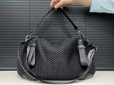 Women's fashionable mesh-paneled crossbody bag, large-capacity lightweight mesh travel vacation V1232-WMXKB001