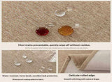 Rectangle Tablecloth Washable Wrinkle Resistant and Water Proof Table Cloth Decorative Linen Fabric V1192-AZ-W-3415