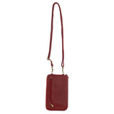 Pierre Cardin Ladies Leather Cross Body Bag/Wallet Bag/Clutch Wallet - Red V563-PC-3525-77-RED