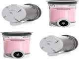 4 Pack creami swirl pints and Lids,NC700 Makers Containers Cups creami accessories Compatible with V1192-AZ-W-9344