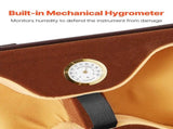 4/4 Full Size Violin Case, Built-in Hygrometer, Lightweight Portable Travel Carrying Bag, with Plush V952-XTQHZFXNLPMXVK7D4001V0