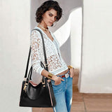 Large Tote Bag Hobo Shoulder Bag for Women MGF Black Fashion Handbag V1188-MAG101A-00137-1
