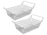 2pcs Freezer Baskets for Chest Freezer Household Wire Storage Basket Bins Organizer with High Low V1294-YM0710-3113230313011