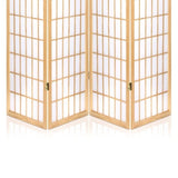 Artiss 4 Panel Room Divider Screen 174x179cm Natural RD-4019-4P-NT