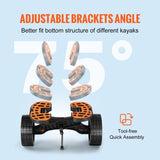 Adjustable Kayak Cart Canoe Boat Carrier 320lbs Load with 10'' Solid Tires V952-S320LBS10INCHRSSKV0
