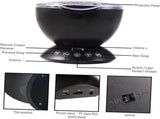 Ocean Projector Light - Bedroom Projection Lamp with Relaxing Water Effect V1263-JX-4565