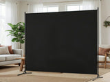 Artiss Room Divider Screen 175x180cm Fabric Black RD-D-PLY-175-BK
