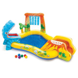 Intex 57444 Dinosaur Play Centre Kids Inflatable Pool with Water Slide 57444NP