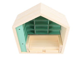 Miniature Doll House Bookshelf Anxiety Bookshelf Ornament Wooden Stress Relief Bookshelf for Room V1294-YM0901-3115240100311