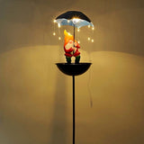 Solar Bird Feeder, Outdoor Solar Lights with Umbrella Feeder, Decorative Lights for Garden or Yard, V1370-AZ4-13845