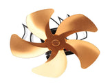 5 Blade Heat Powered Stove Fan Aluminum Alloy Noiseless Wall Hanging Thermal Powered Fireplace Fan V1294-YM0706-3114230124412