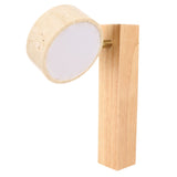 LED Wall Mounted Light Rotation Warm Light Hardwired Wall Sconces Lamp for Bedroom Original Wood V1294-YM0901-3119250032711