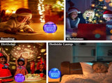 Alarm Clock, Kids Sleep Clock Starry Sky Night Light Star Projection Clock, Music Digital Clock with V1189-LWWAL-20260325-00436