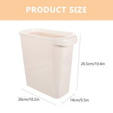 Worgeous White Plastic Trash Can for Home Use Made of Material Great for Small Spaces 13 x 8 0 V1189-LWWAL-20260327-03444
