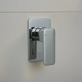 Single Square Shower Bath Mixer Tap Bathroom WATERMARK Approved in Chrome V63-847951