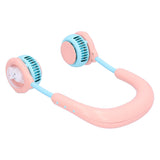 Children Hanging Neck Fan Mini Portable Electric Fan USB Charging for Home Outdoor SportsPink V1294-YM0901-3113210088912