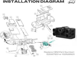 MCOR Motor Controller for 2004-2011 Golf Cart, Club Car Precedent Potentiometer Accelerator, Replace V1259-DP01-A-5438
