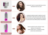 5 in 1 Hot Air Brush with Interchangeable Brush Head,Professional Hot Air Brush for Curling Drying V1370-AZ4-05187