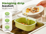 2025 New Suction Cup Sink Corner Rack, Automatic Dumping Suction Cup Press Sinks Drainer Basket, V1258-DP02-C-2528