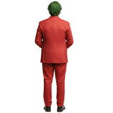 Adult Mens Halloween Maroon Clown Costume Joker Creepy Evil Jester V563-12213-01