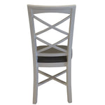 Daisy Dining Chair Set of 2 Solid Acacia Timber Wood Hampton Furniture - White V315-VO-HAMP-02-MKII-2PC-KIT