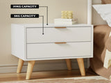 Artiss Queen Bed Frame Bedside Table Set Gas Lift Storage Base with Boucle Fabric Upholstered BFRAME-SET-ELLA-BS-03