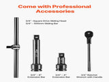 Impact Socket Set 3/4 Inches 27 Piece SAE 7/8 to 2 Inches and Metric 22 to 50 mm V952-CJ1CRV2634SAE5QQ6V0