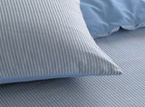 Accessorize Ripley Blue Striped Pattern Quilt Cover Set King V442-HIN-QUILTCS-RIPLEY-BLUE-KI