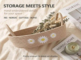 Cotton Rope Storage Basket, Soft Cotton Rope Construction, Sturdy and Well Constructed, for Bathroom V1369-AZ3-W-12091