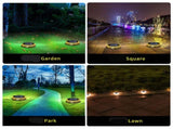 8pcs Ground Lights LED Warm Light Outdoor Disk Lights IP68 Waterproof Underground Lights V1294-YM0901-H39905-8