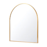 Embellir Arch Wall Mirror, Decorative Gold Frame Mirrors, 86x81cm Bathroom Vanity Mirror, Slim Frame MM-E-WALL-OVAL-GD-8186