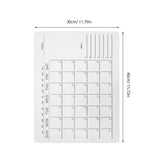 Self-Adhesive Whiteboard Calendar Decal Flexible Design 2Pcs V1369-AZ3-W-22888
