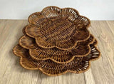 Floral Rattan-Look Woven Storage 3-Piece Set Eco-Friendly PP Material, Hand-Woven, One V1232-MHK-SJT-001