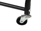 Levede 3 Tier Kitchen Trolley Cart Swivel Black Colour KT0200-BK