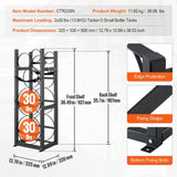 Refrigerant Tank Rack, with 2 x 30lbs and Other 3 Small Bottle Tanks, Cylinder Tank Rack V952-QPCFJ305MM28FNID7V0