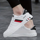 Koonexy Men'S Skate Shoes Low-Top Sneakers Pvc Sole Casual Sneakers Formal - Gray - Size V1106-M-SHOE-95038-GRAY-10AU10EU43