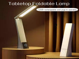 USB Rechargeable Foldable LED Desk Lamp Touch Control, 3-Color Temperature, Stepless Dimming, 120&deg V1107-CS-HYTD3600