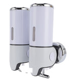 Wall Mount Soap Dispenser Double Cylinder 1000ml Manual Wall Mounted Bathroom Shower Pump Dispenser V1294-YM0901-3112250008511