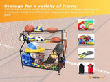 Social Hike Sports Equipment Storage Organiser Trolley on Wheels - Garage Basket V238-SUPDZ-40865350516816