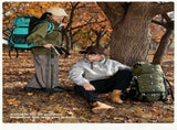 MultiPurpose Camping Hiking Backpack 60L Deep Olive Green,Nylon Daypack Equipped with Rain V1221-XM-LB5242-ZS166